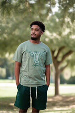 Load image into Gallery viewer, Light Green short sleeve big logo T-Shirt
