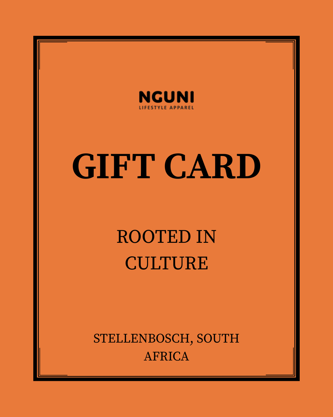 Nguni Apparel Gift Card