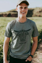 Load image into Gallery viewer, Olive melange short sleeve big logo T-shirt       BEST SELLER

